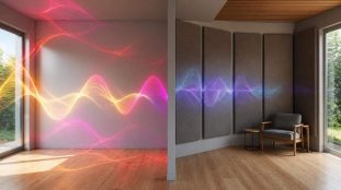 découvrez comment un panneau acoustique améliore l'absorption des échos dans une pièce pour un confort sonore optimal.